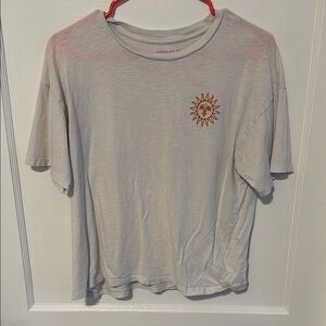 Graphic Tee with Sun Design